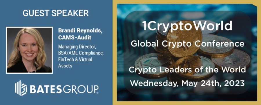 Brandi Reynolds to Speak at the 2023 1CryptoWorld Virtual Conference - May 24, 2023
