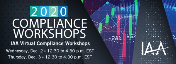 IAA 2020 Compliance Workshops December 2-3, 2020 - Sponsored by Bates Compliance