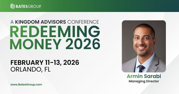 Armin Sarabi at the Kingdom Advisors Redeeming Money 2026 Conference, Feb. 11-13