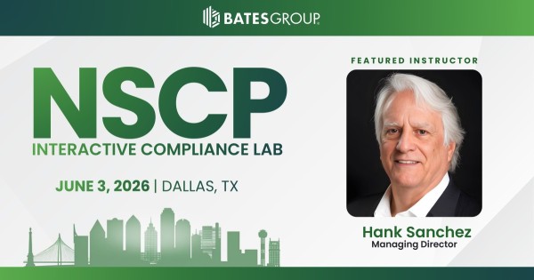 Hank Sanchez in Dallas for the NSCP Interactive Compliance Lab