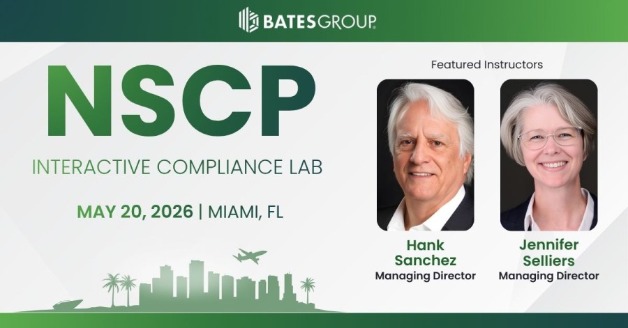 Bates Group is on the Agenda at the NSCP Compliance Lab in Miami