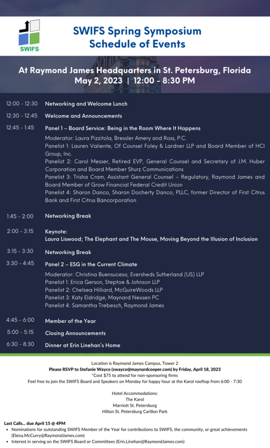 Bates Sponsors SWIFS Spring Symposium May 2, 2023