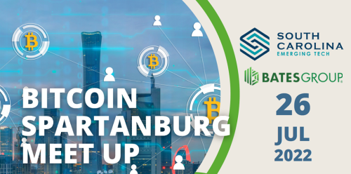 Bates Sponsors BitCoin Spartanburg Meetup - July 26, 2022 - Hosted by SCETA